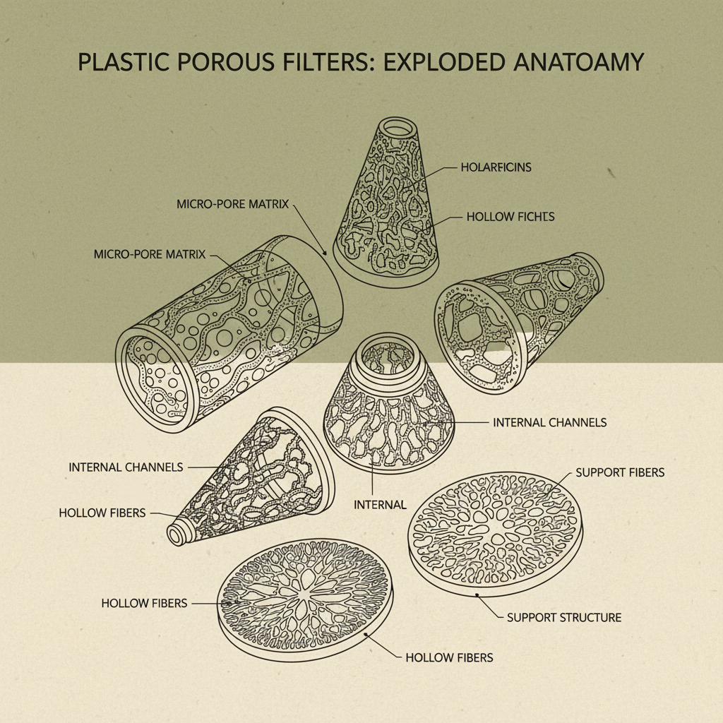 plastic porous filters