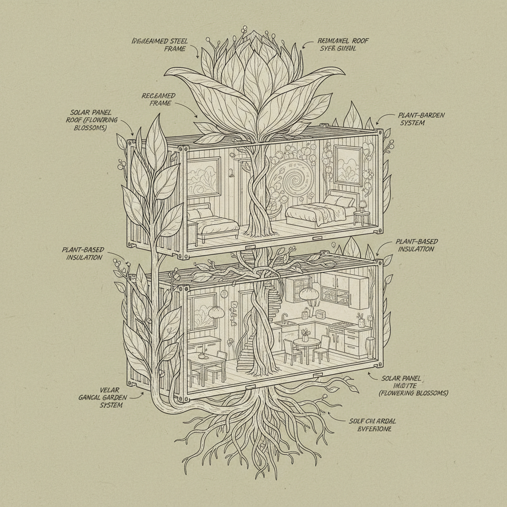 2 storey container homes