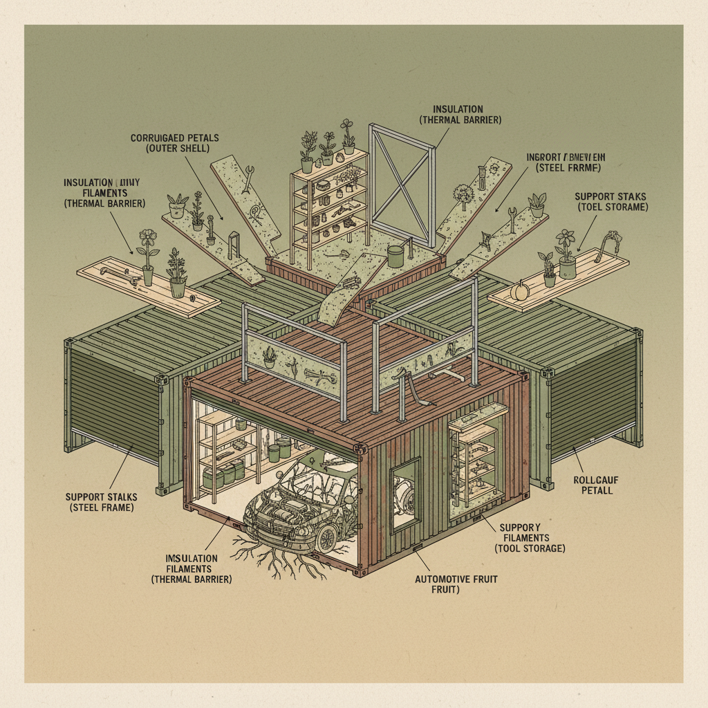 Exploring the Rise of Shipping Containers as Garages and Workshops