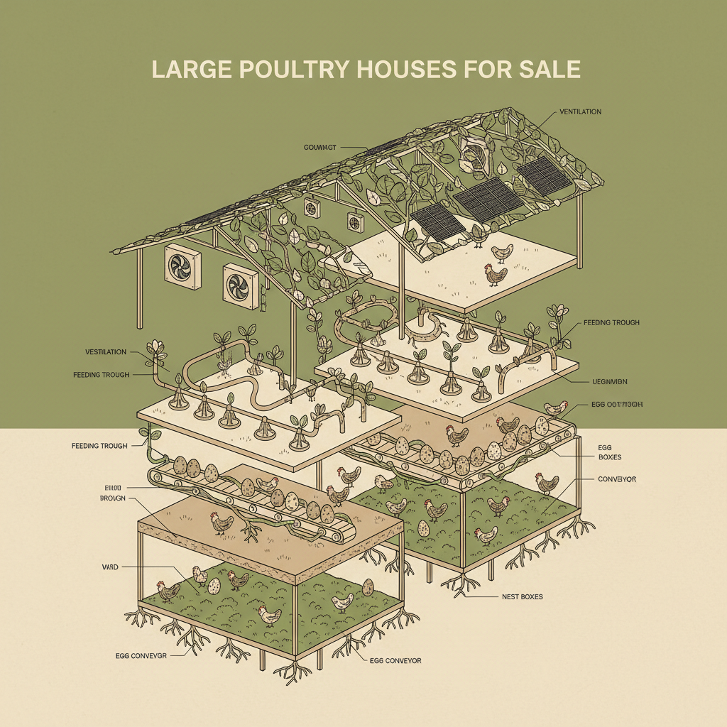 Exploring Options for Large Poultry Houses for Sale and Design Considerations