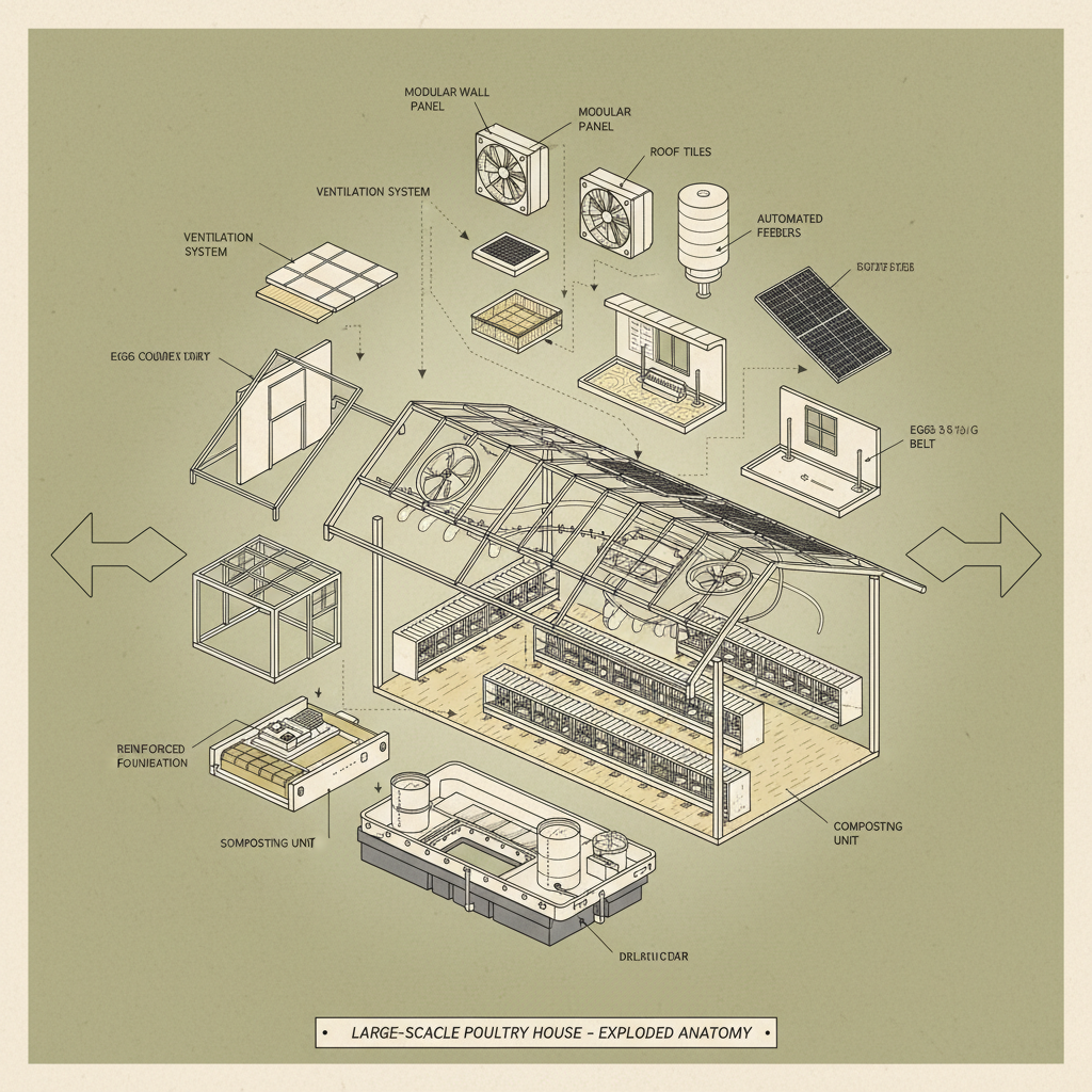 Exploring Options for Large Poultry Houses for Sale and Design Considerations