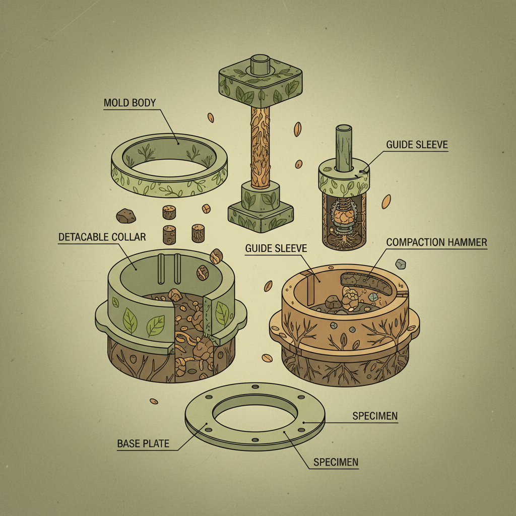Geotechnical laboratory compaction apparatus