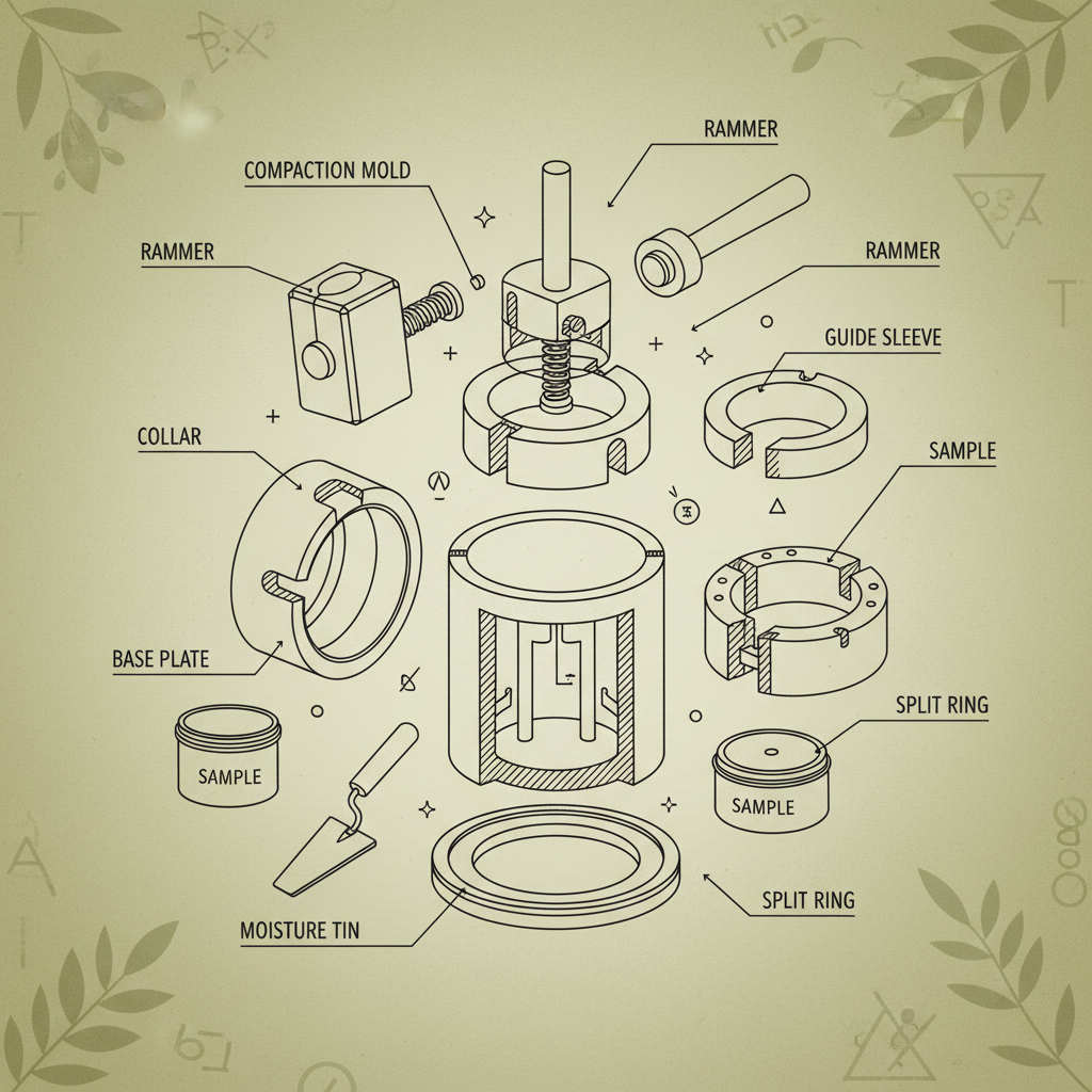 Geotechnical laboratory compaction apparatus