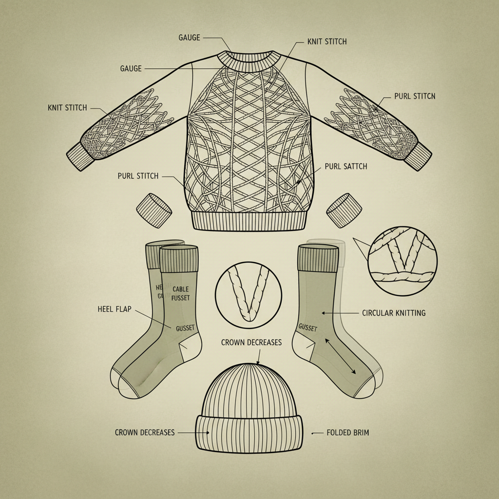 knitted garments types