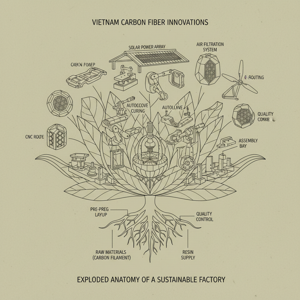 Vietnam Carbon fiber parts factory