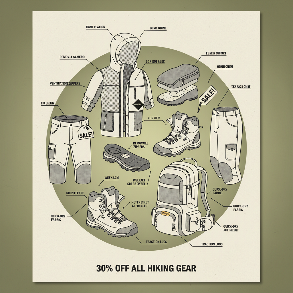 hiking clothes sale
