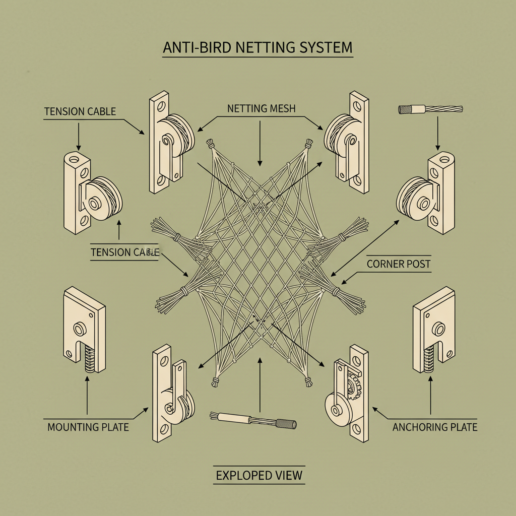 anti bird netting for buildings