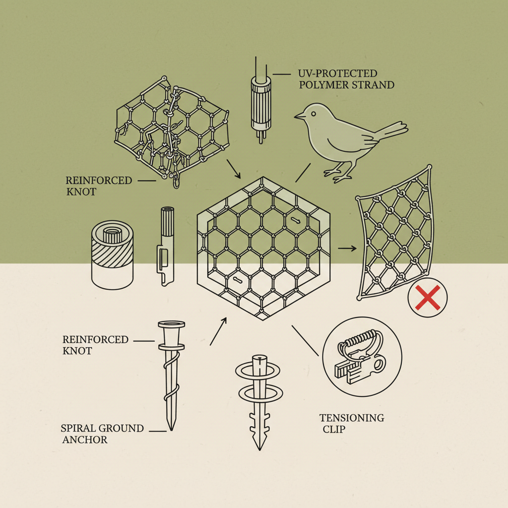 anti bird netting for fruit & vegetable protection
