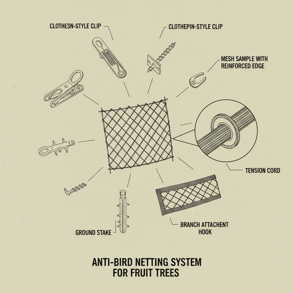 anti bird netting for fruit trees