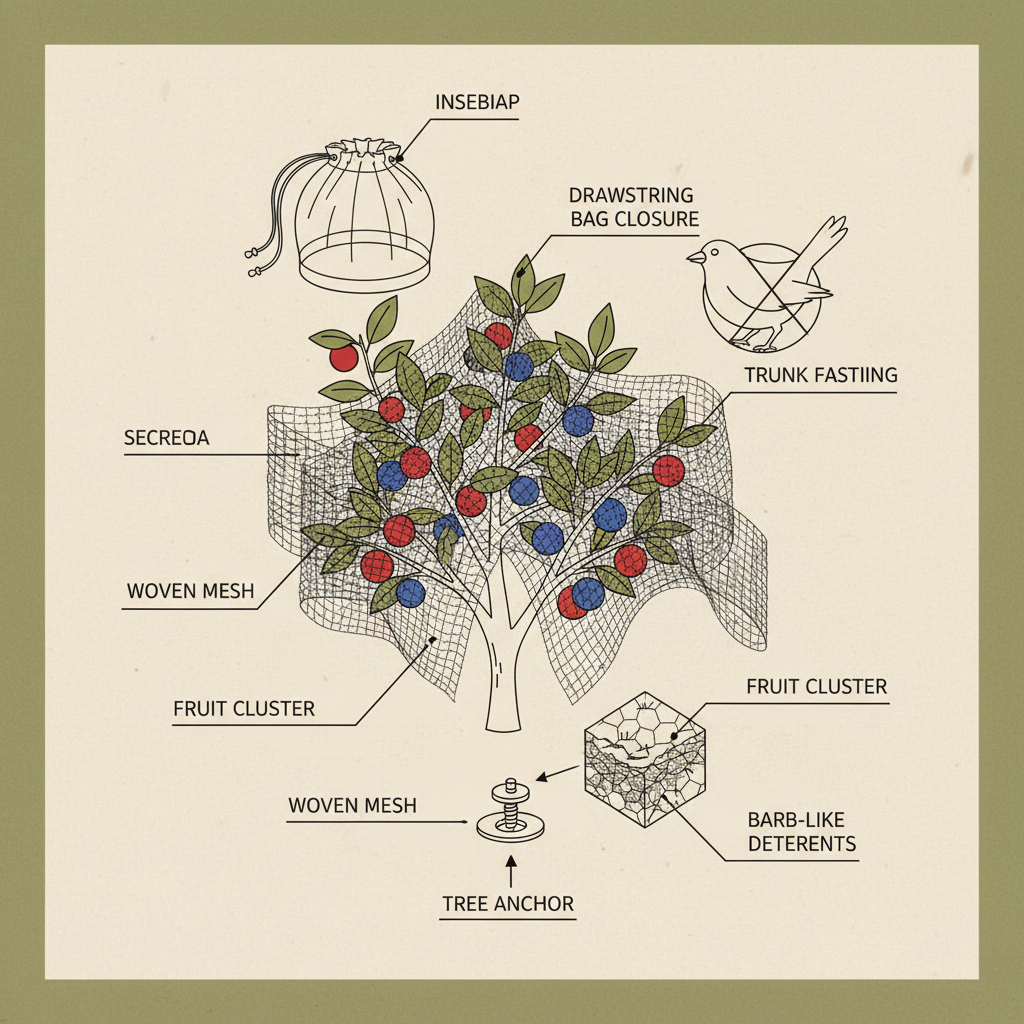 anti bird netting for fruit trees