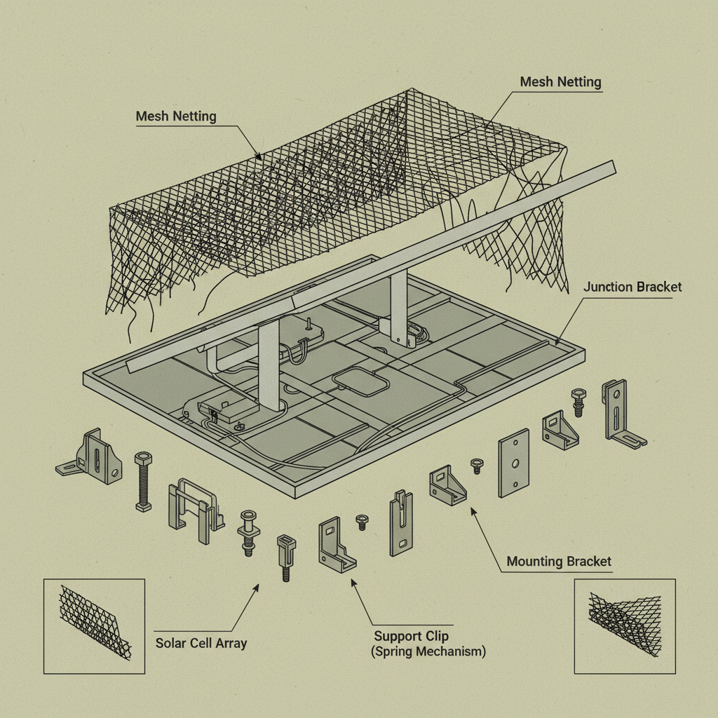 anti bird netting for solar panels