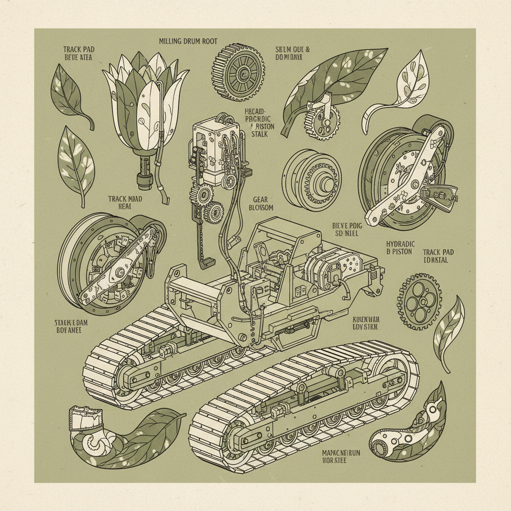 cold milling machine undercarriage part