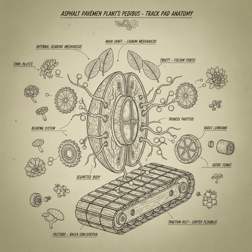 asphalt paver track pad