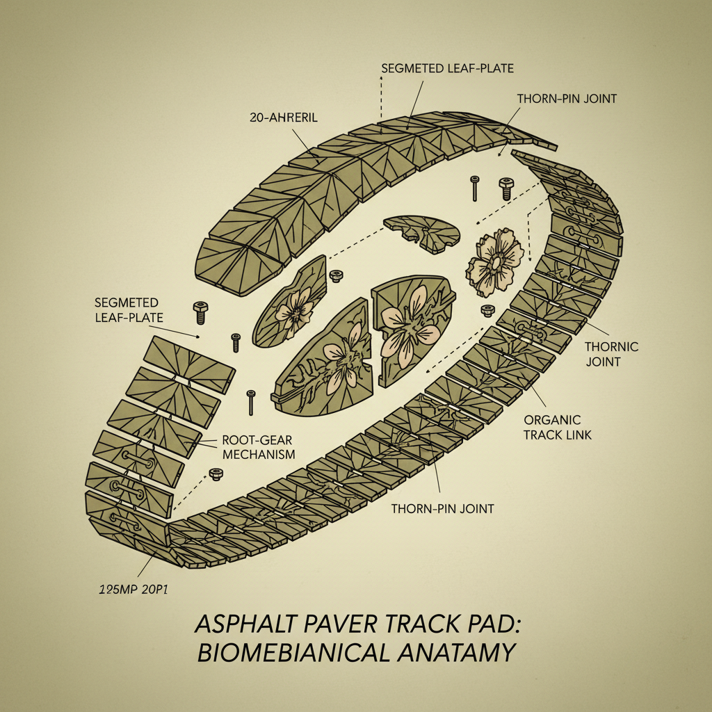 asphalt paver track pad