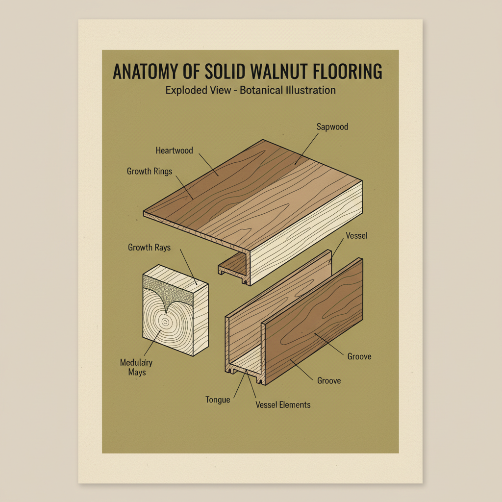 solid walnut flooring