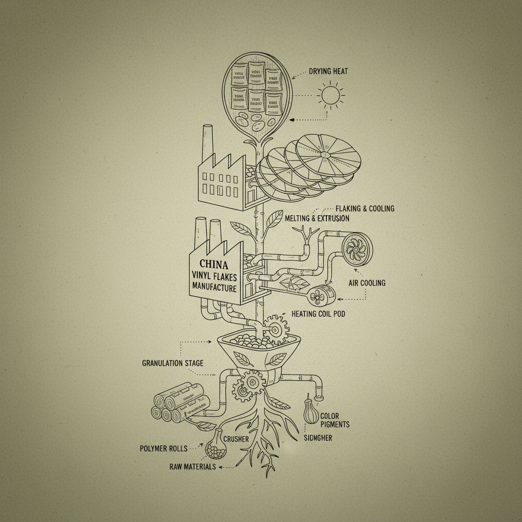 China vinyl Flakes Manufacture
