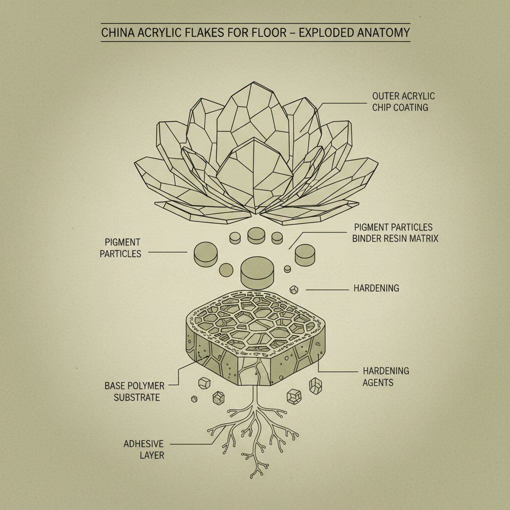 China arcrylic Flakes For Floor