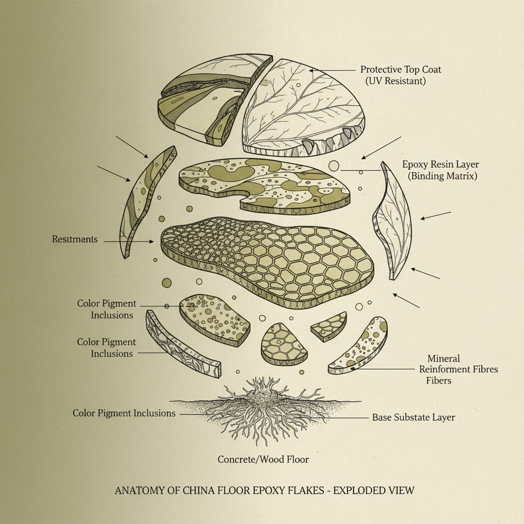 China floor Epoxy Flakes