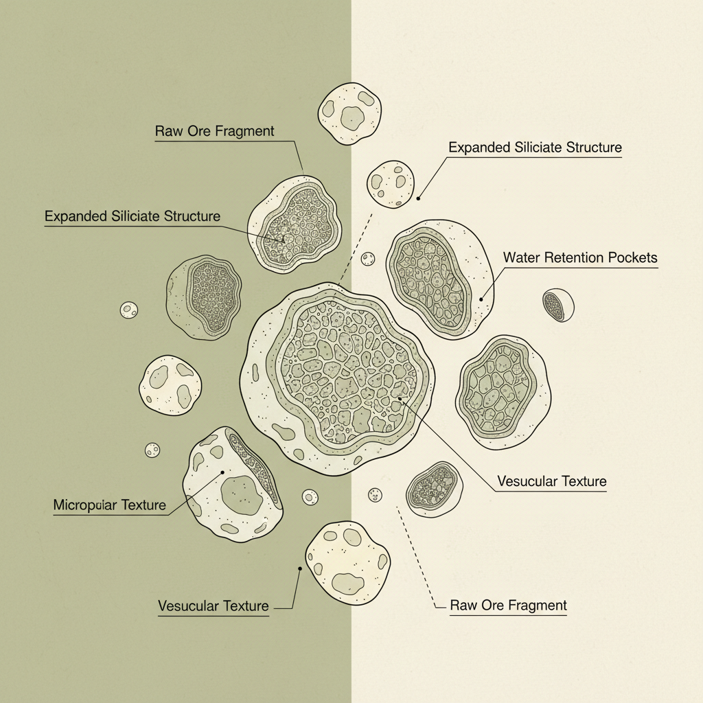 China rohes Erz-landwirtschaftliches Perlit-Granulat