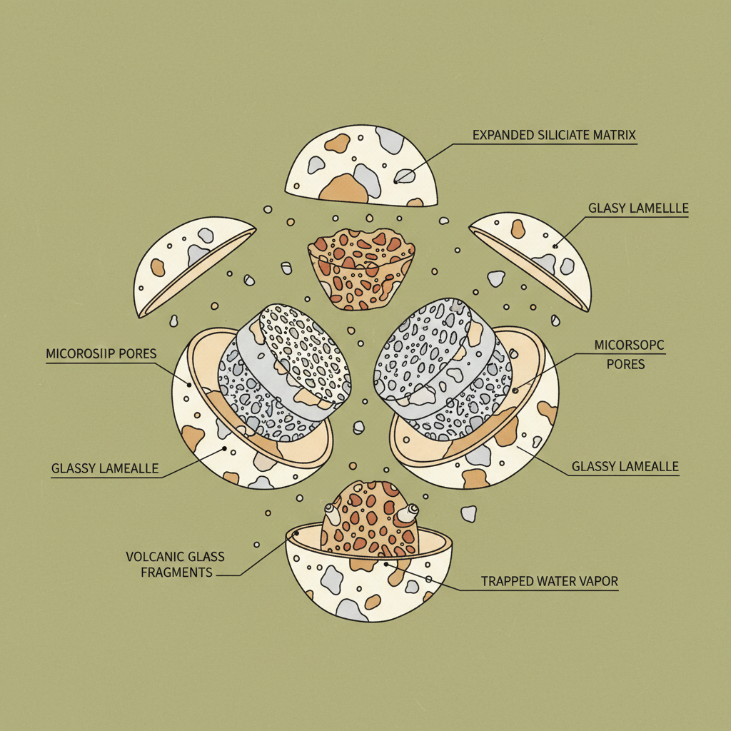 China rohes Erz-landwirtschaftliches Perlit-Granulat