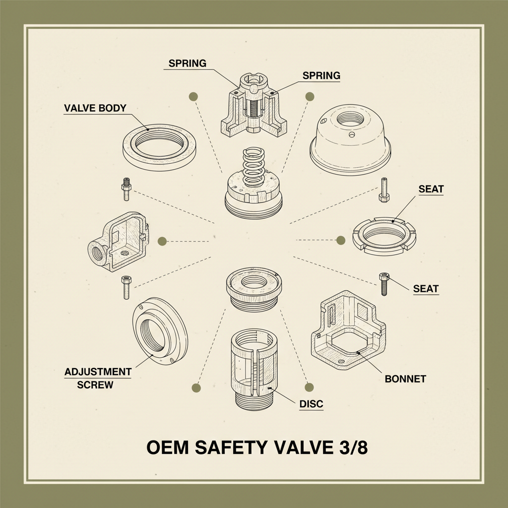 代加工安全阀 3/8英寸口径