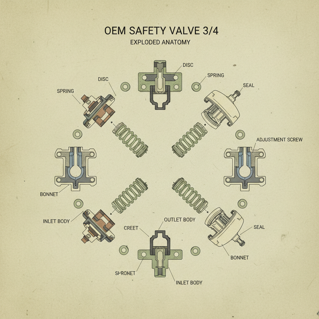 代加工安全阀 3/4型