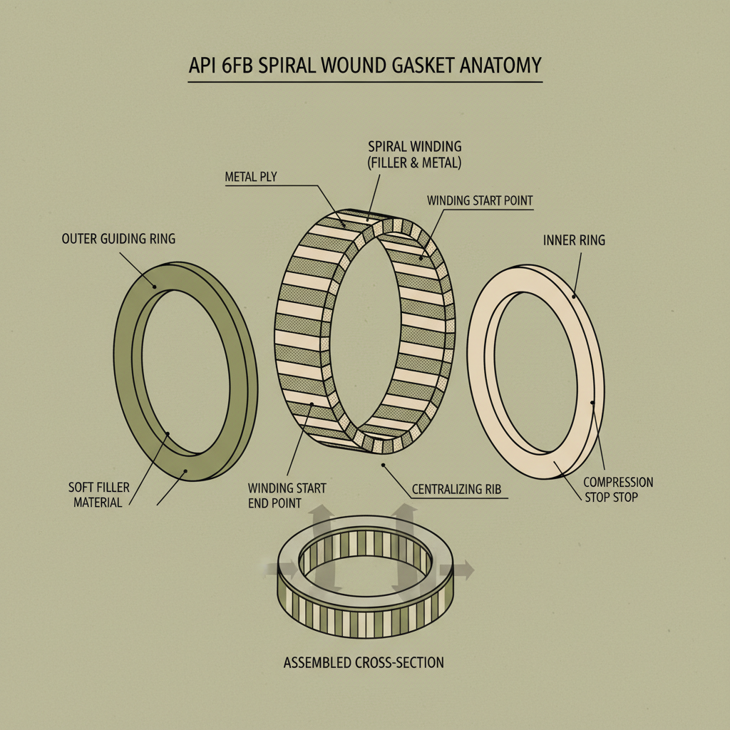 API 6FB Spiral wound gasket