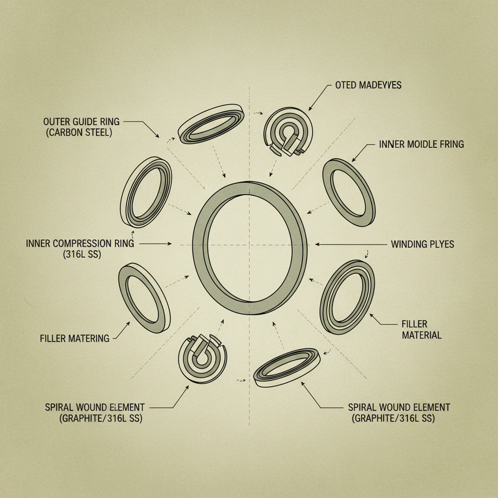 API 6FB Spiral wound gasket