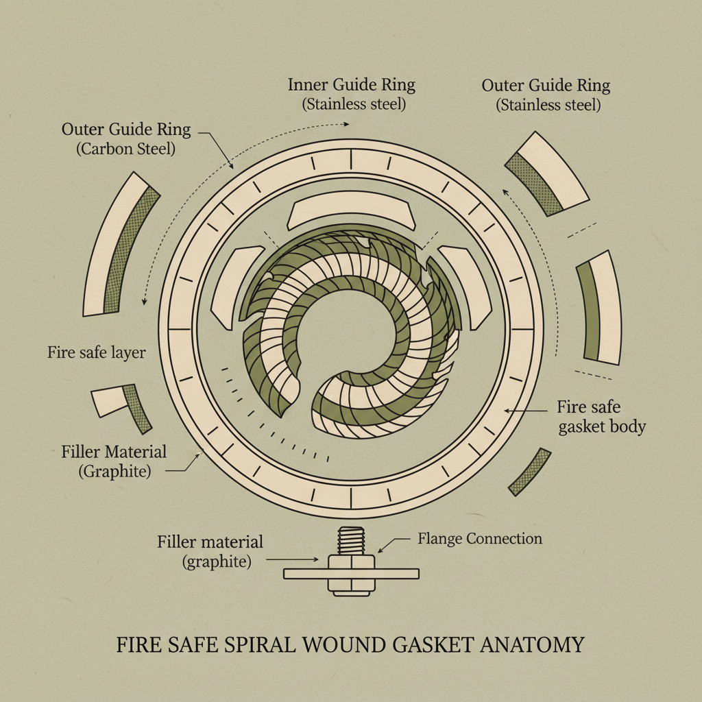 fire safe spiral wound gasket