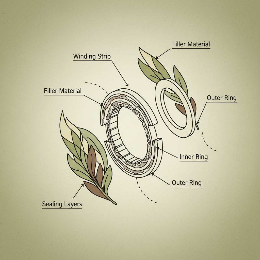 EN 1514-2 Spiral wound gasket