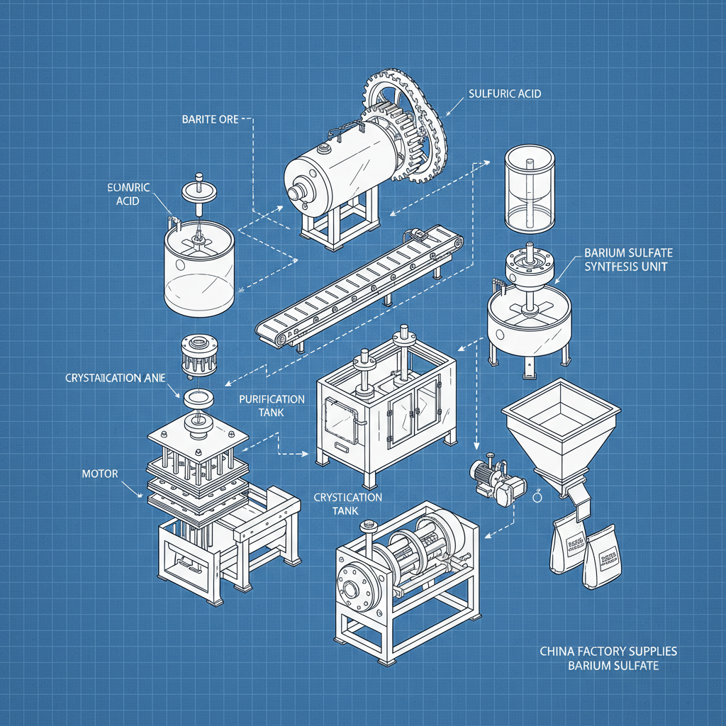 China The factory supplies barium sulfate.