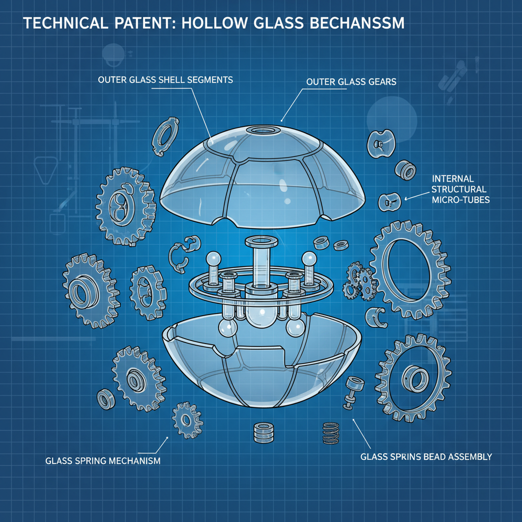 China hollow Glass Beads
