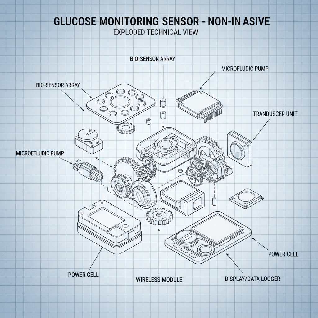 glucose monitoring sensor without blood Products