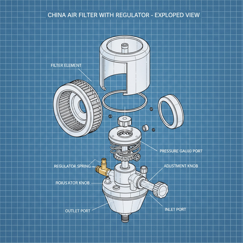 China Air Filter with Regulator for Optimal Pneumatic System Performance