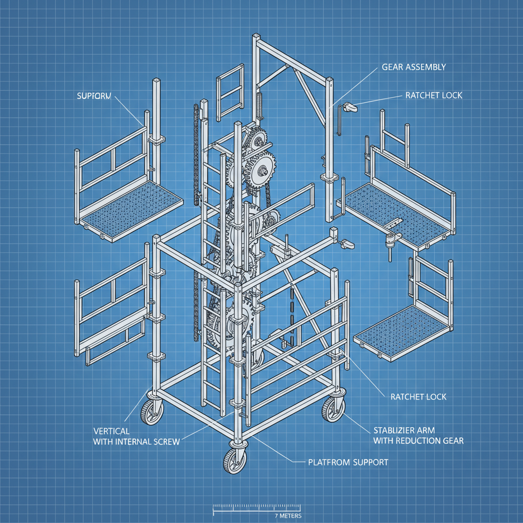 Maximize Productivity and Safety with a Versatile 7m Scaffold Tower
