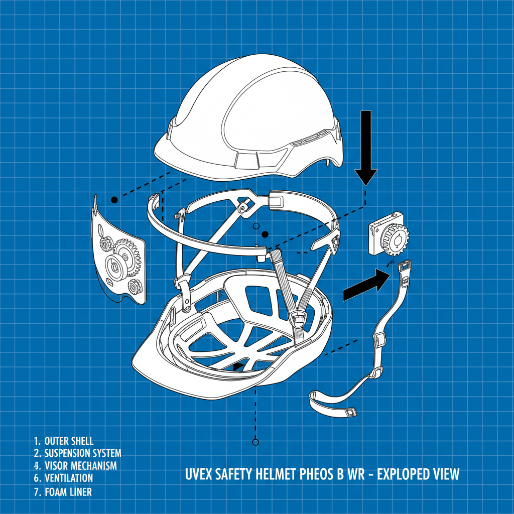 Uvex Safety Helmet Pheos B WR Comprehensive Protection and Comfort