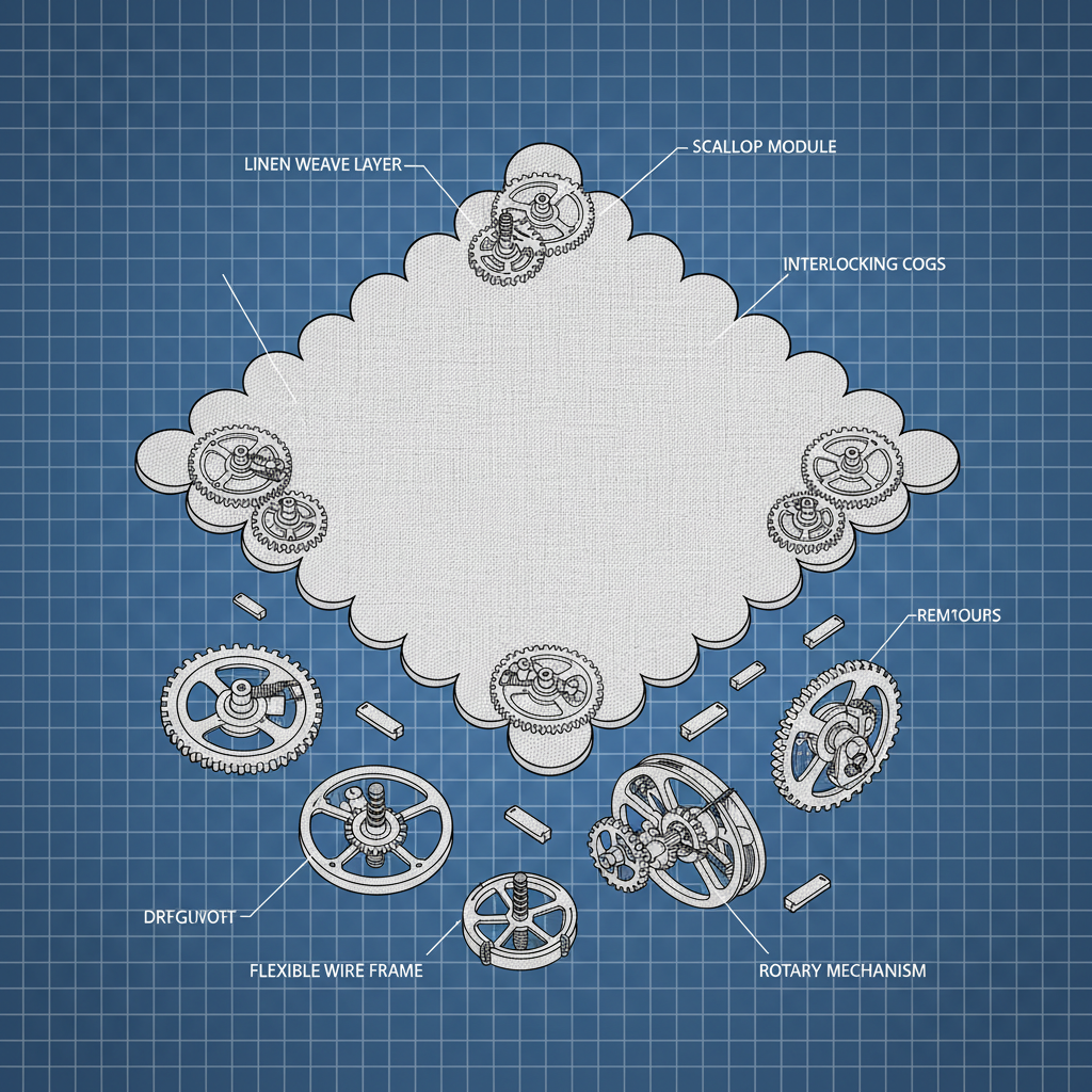 Enhance Your Dining Experience with Elegant Scallop Edge Linen Napkins