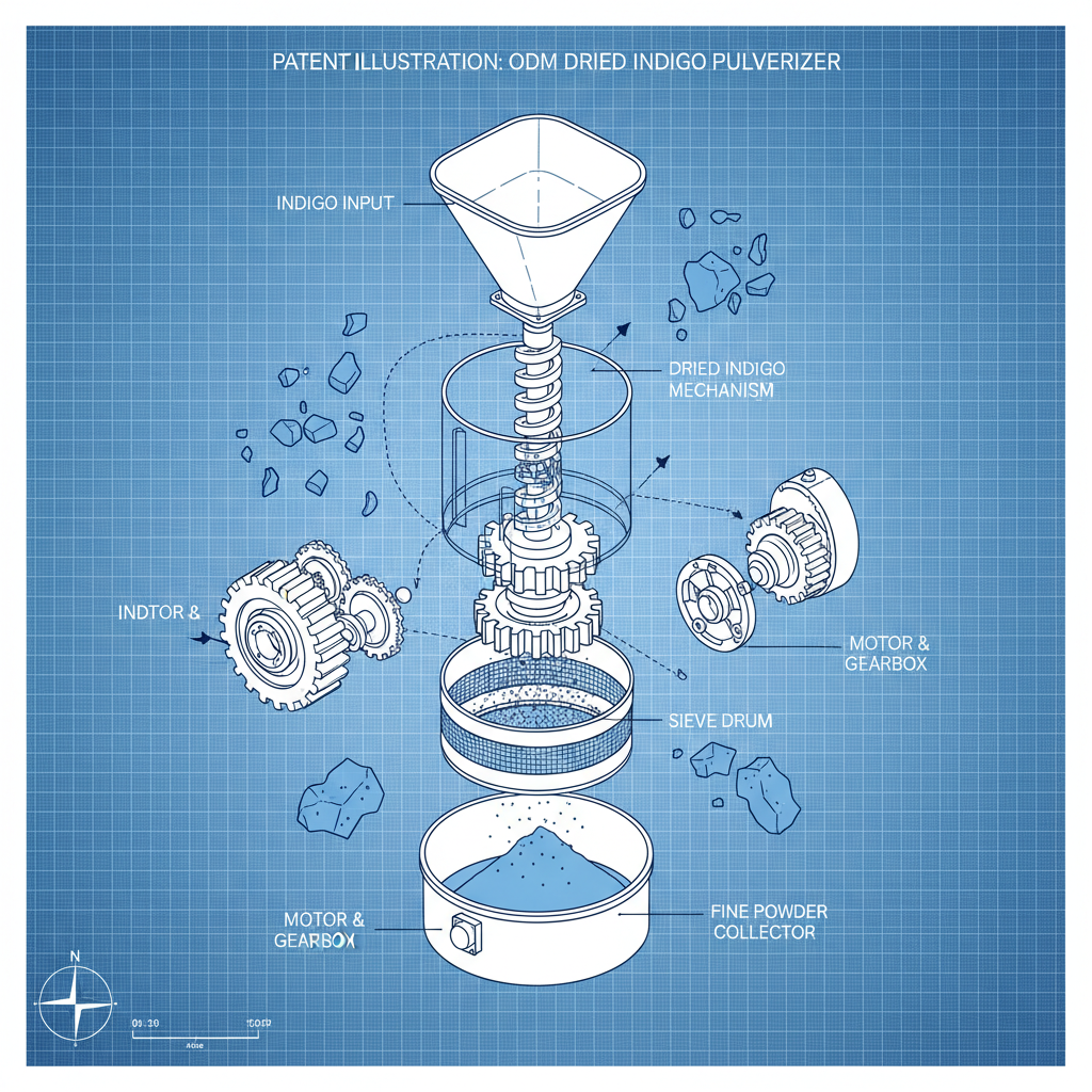 High Quality odm dried indigo powder for Textile and Cosmetic Industries