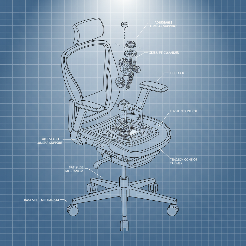 Ergonomic Office Chair Modern Manufacturer Laining Global Solutions