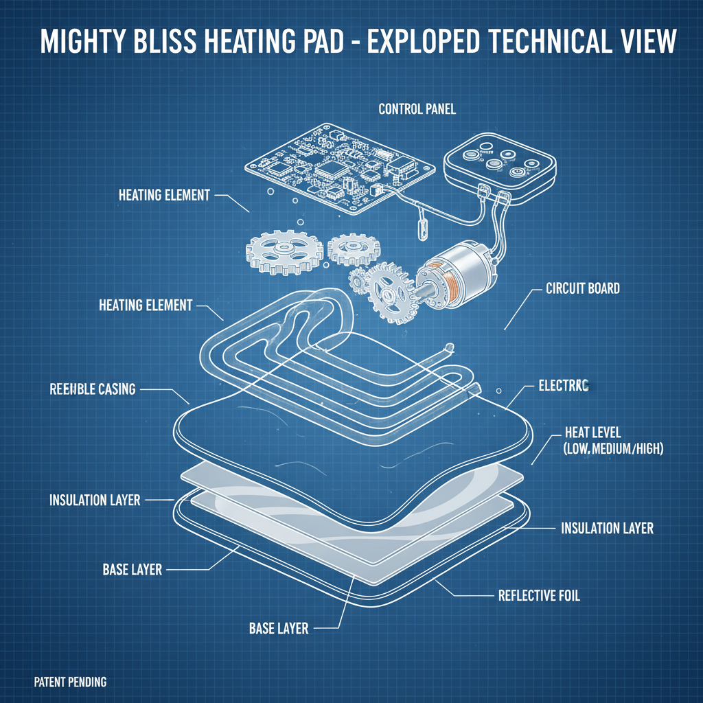 Experience Soothing Relief with the Mighty Bliss Heating Pad for Pain