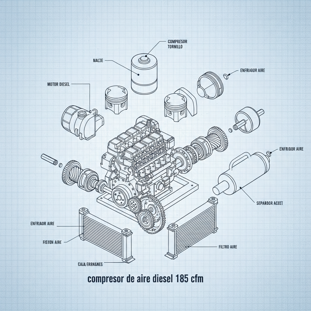 Maximize Performance with a Powerful Diesel Air Compressor 185 CFM