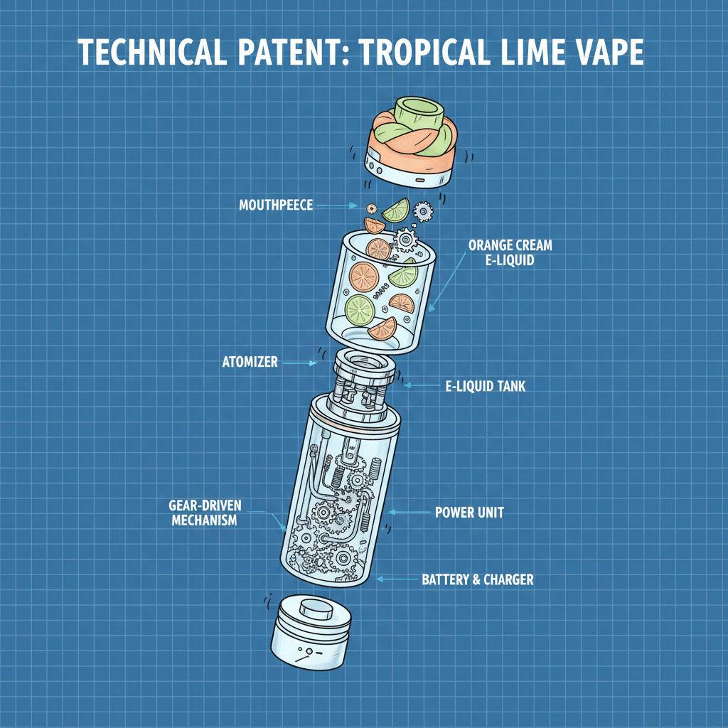 Experience the Delightful Orange Cream Tropical Lime Vape Pen by SXZ Pods