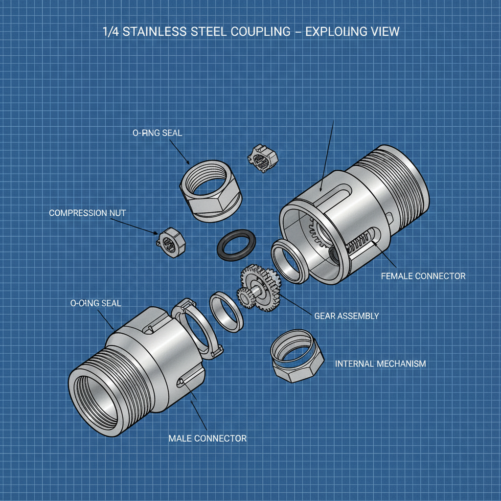 Understanding 1 4 Stainless Steel Coupling for Fluid Transfer Systems