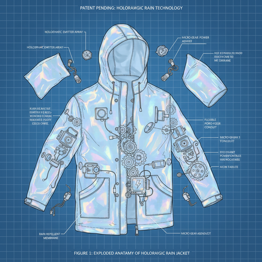 Explore the Captivating World of the Holographic Rain Jacket Trend