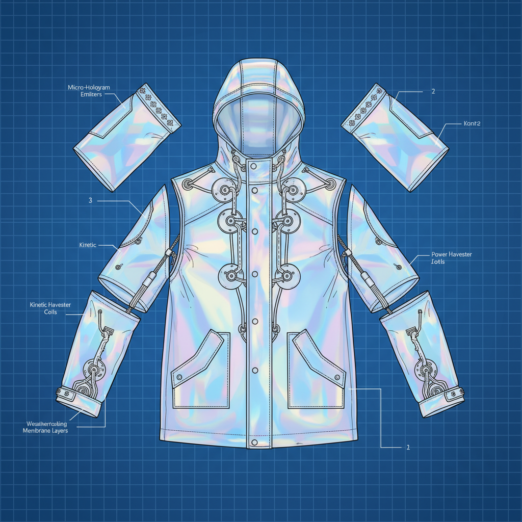 Explore the Captivating World of the Holographic Rain Jacket Trend