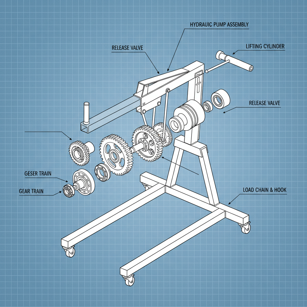 Maximize Engine Repair Efficiency with a 2 Ton Hydraulic Engine Hoist