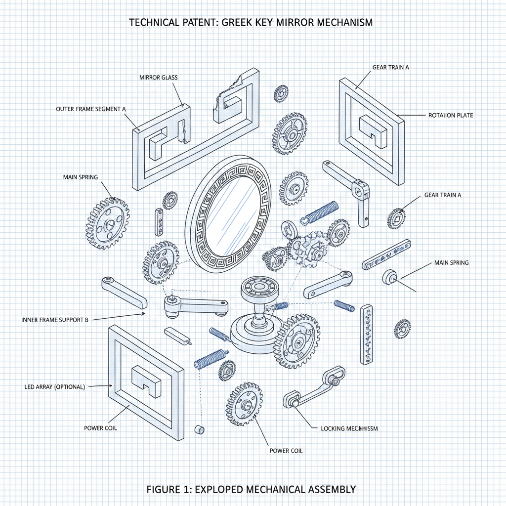 Elevate Your Home with Exquisite Greek Key Mirror Silver Designs
