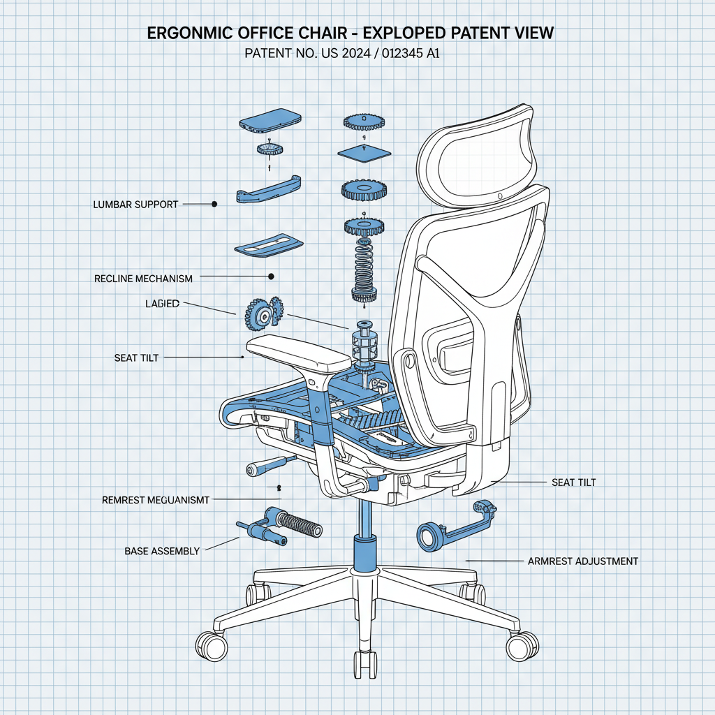 Laining Ergonomic Office Chair White for Enhanced Comfort and Productivity
