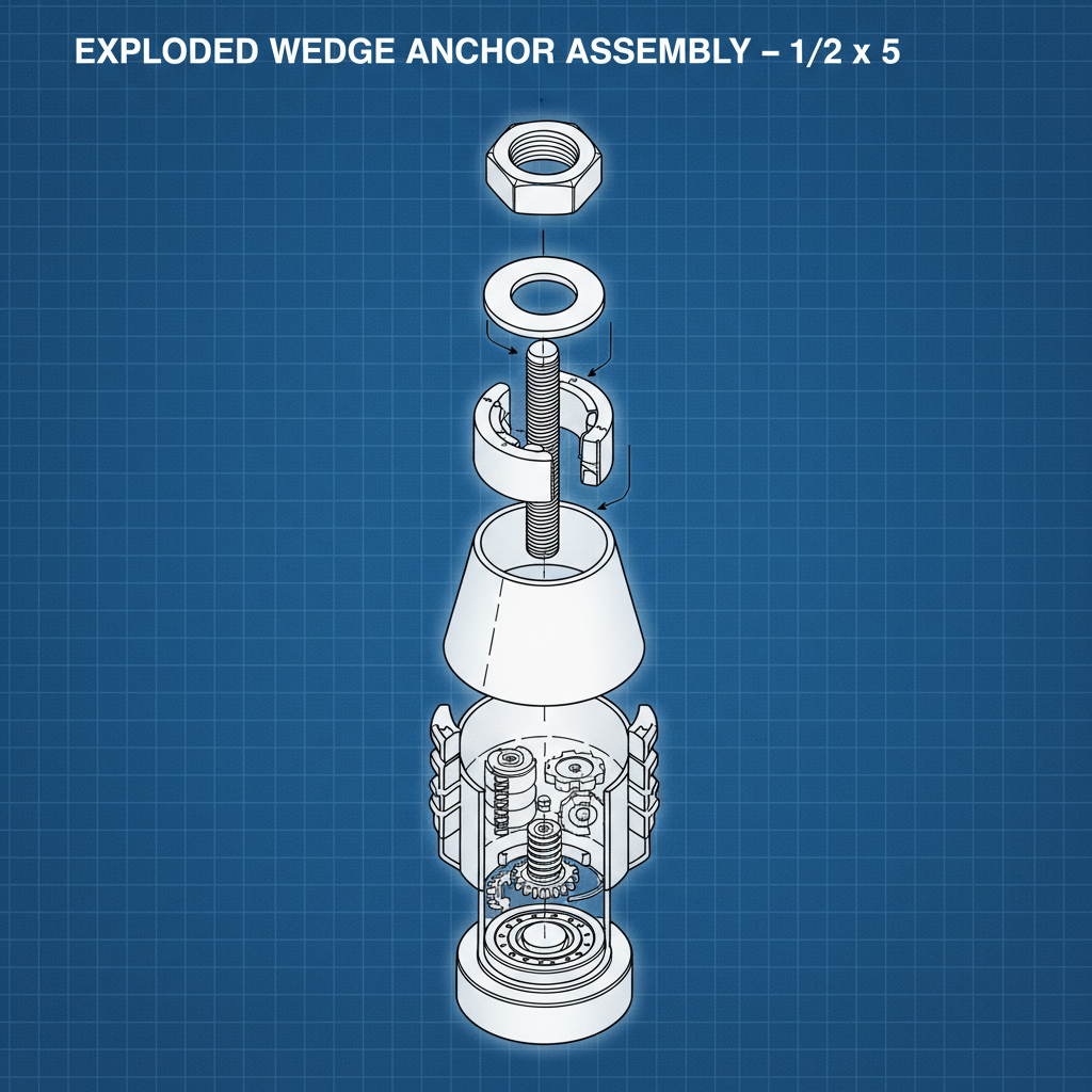 Comprehensive Guide to the 1 2 x 5 Wedge Anchor for Concrete Fastening