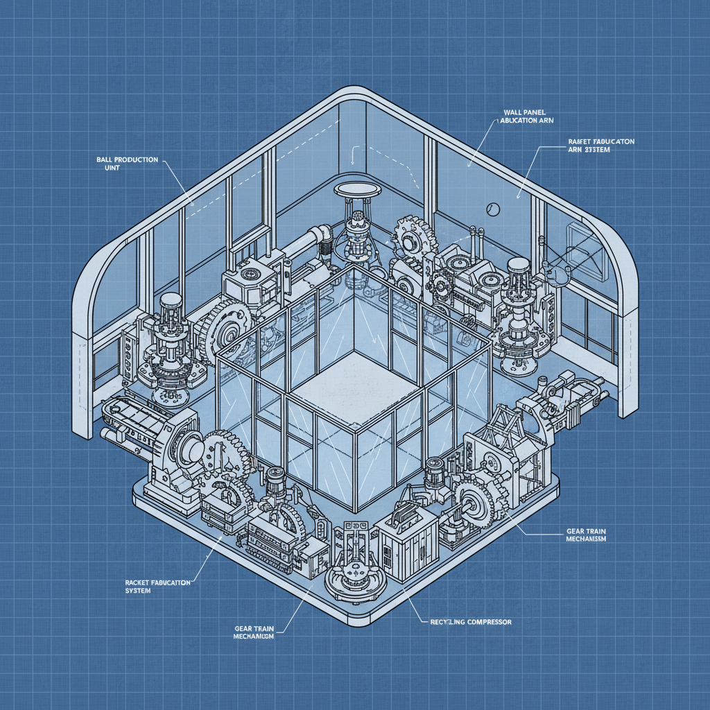 Yocool Sports Surfaces Premier Squash Court Factory Design and Manufacturing